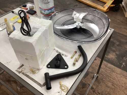 Wall Mount Fan  - Lot 618