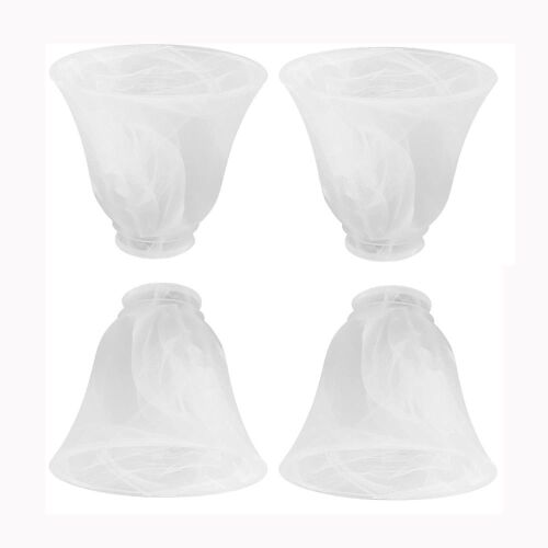 Voguad 4 Pack Bell Alabaster Shades - Lot 666