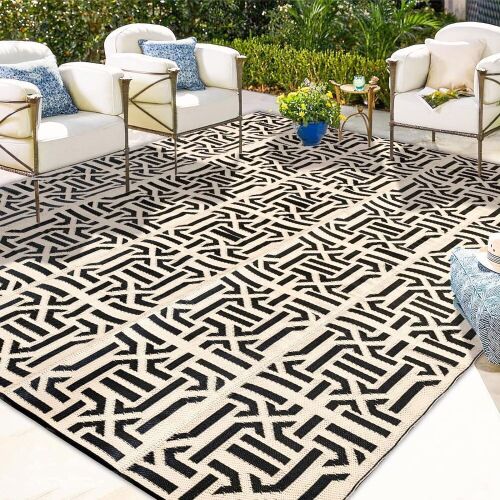 Joyrally Reversible Patio Rug, 9 x 12  - Lot 688