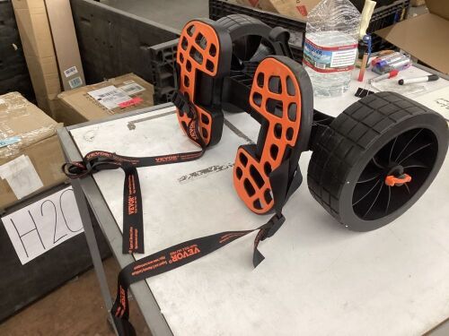 Kayak and Canoe Trolley Cart with 10'' Solid Tires, 320lbs Load Capacity with Adjustable Brackets and Straps - Lot 702