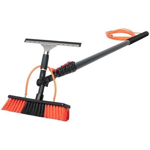 VEVOR 30ft Length Water Fed Brush w/ Squeegee and 33' Hose - Lot 715