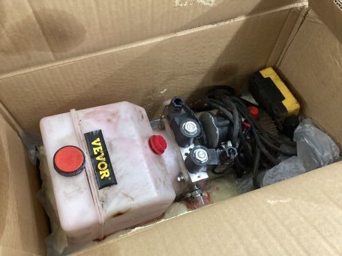 3 Quart Double Acting Hydraulic Pump Dump Trailer 12v Unit Pack Control Kit - Lot 716