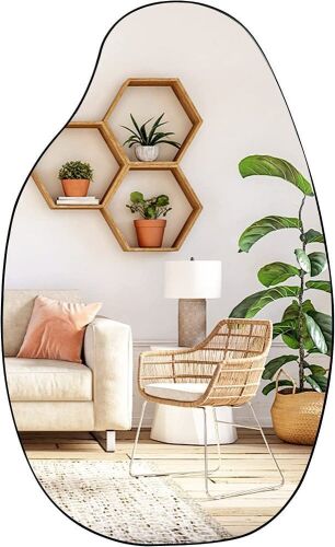 FARUIFETT Asymmetrical Wall Mirror 33.5×20.5 inches  - Lot 731