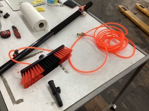 VEVOR 20ft Length Water Fed Brush w/ 17ft Hose - Lot 740
