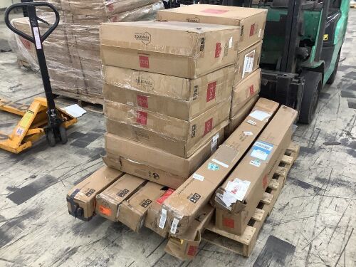Lot of (8) Patio Umbrellas & (8) Bases - Uninspected, Open Box  - Lot 498