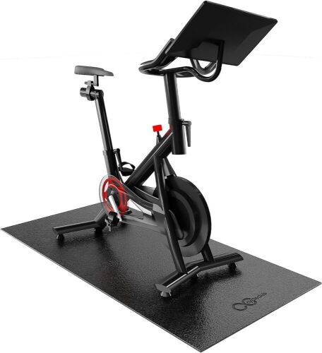 Cycleclub Under Exercise Bike Trainer Mat Pad for Stationary Indoor Spin Bike - Lot 653