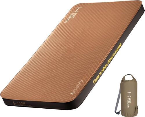 LOSTHORIZON 4.5” Thick Self Inflating Sleeping Pad with Solid Foam - Lot 229