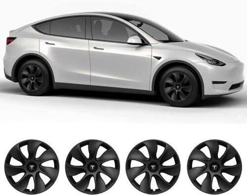 XINFOOB Tesla Model Y Wheel Cover Hubcaps 19-Inch Matte Black 2020-2023, Set of 4  - Lot 242