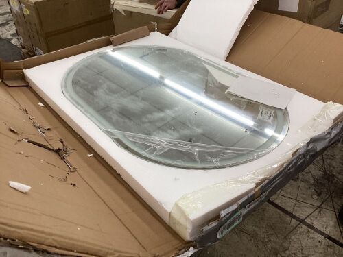 Full Length Wall Mounted Mirror - Lot 546