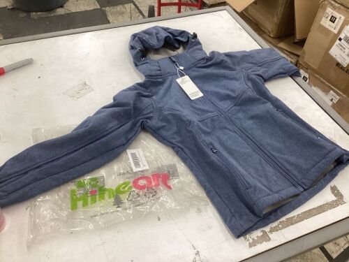 Hiheart Kids Hooded Fleece Lined Softshell Jacket, 7/8 - Lot 575