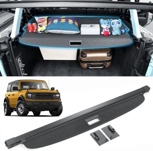 Astree Rear Cargo Cover for 20-22 Ford Bronco 4 Door Soft Top  - Lot 552