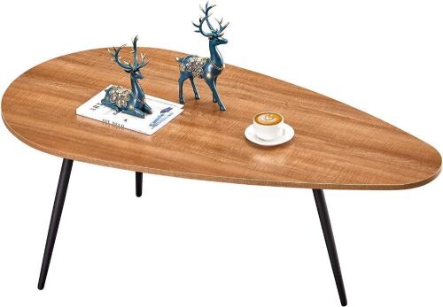 SAYGOER Small Oval Coffee Table, Walnut Oak  - Lot 563