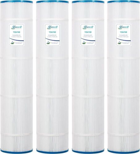 Yoozell Pool Replacement Filter Cartridge Replaces for Unicel C-7472 Filbur FC-1978 160332 178585 FC-6475 Pentair CCP520 R173578 PLFPCC130 Darlly 71252 4Pack  - Lot 573