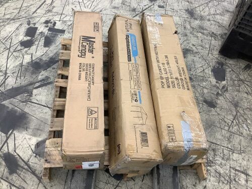 Lot of (3) Pop Up Canopies - Uninspected, Open Box  - Lot 535
