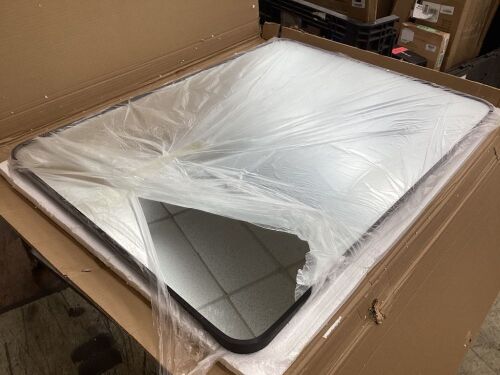 Square Mirror with Aluminum Frame, 30x40  - Lot 540