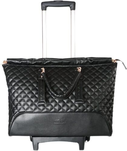 V&NSIXSIX Leather Softside Underseat Carry on Travel Bag with Spinner Wheels - Lot 590