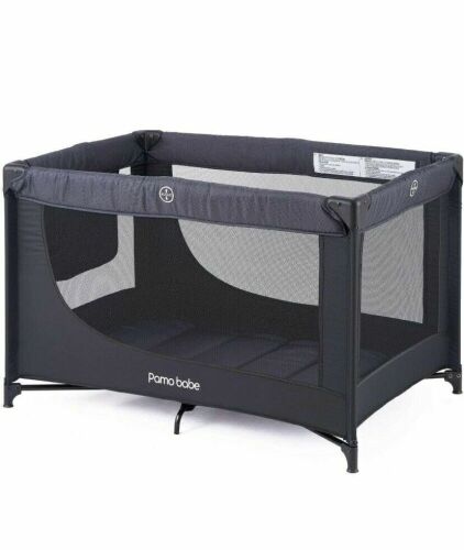 Pamo Babe Portable Crib Baby Playpen with Mattress and Carry Bag  - Lot 506