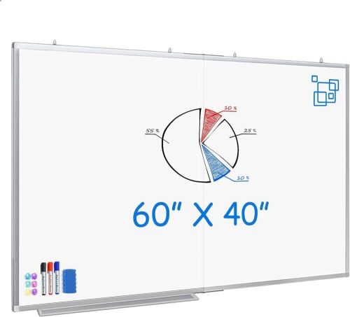 Maxtek Large Magnetic Whiteboard, 60 x 40  - Lot 432