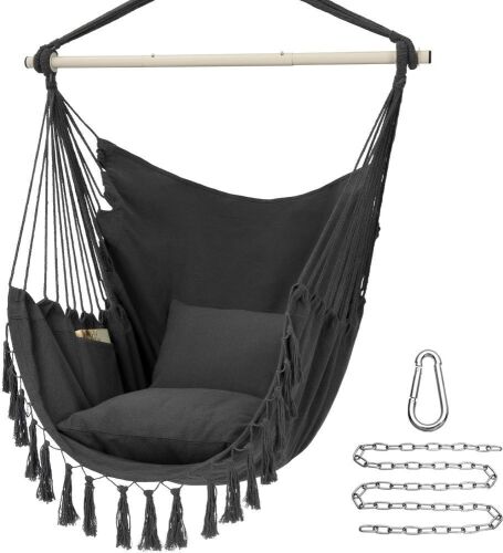 Y- STOP Hammock Chair Hanging Rope Swing - Lot 433