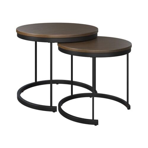 Small Round Nesting Coffee Tables, Set of 2 - Lot 450