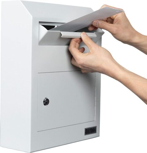 DuraBox Wall Mount Locking Drop Box, Heavy Duty Steel  - Lot 327
