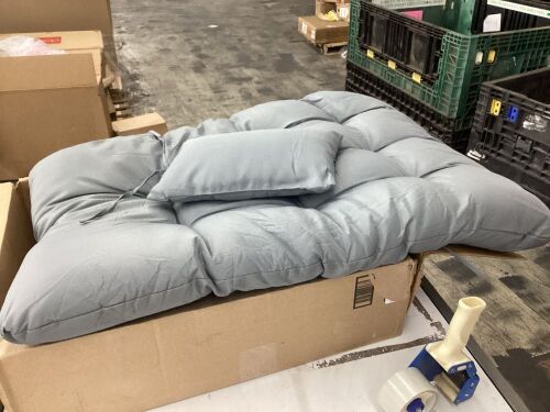 40" x 26" Cushion with Pillow  - Lot 345