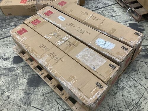 Lot of (4) One-Person Setup Instant Pop Up Canopy w/ Wheeled Bag 10x10ft - Uninspected, Open Box  - Lot 147
