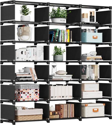REIBII DIY Grid Bookshelf Organizer  - Lot 184