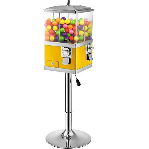 VEVOR Quarter Candy Dispenser, Rotatable Four Compartments, Adjustable Dispenser Wheels for 1" Gumballs - Lot 68