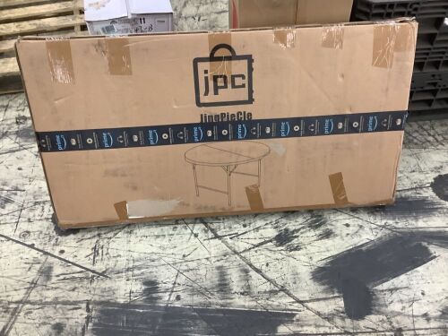 JPC Folding Round Table - Light Damage - Lot 289