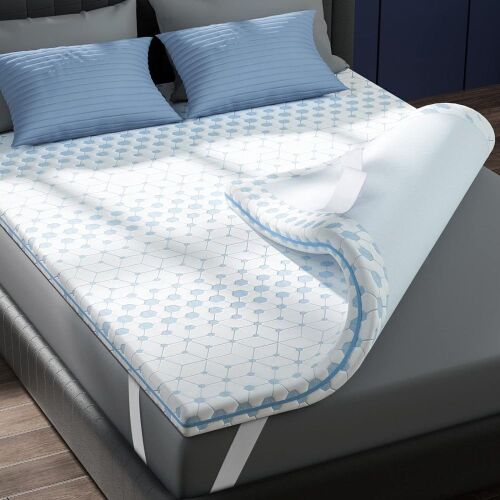Sleepmax 3 Inch Gel Memory Foam Mattress Topper - Lot 46