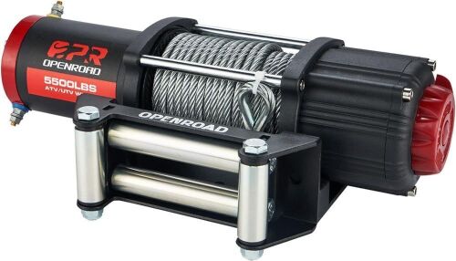 OPENROAD 5500 lb Capacity Electric Winch with Cable, 12V with Wireless Remote Control, Winch Kit - Lot 43