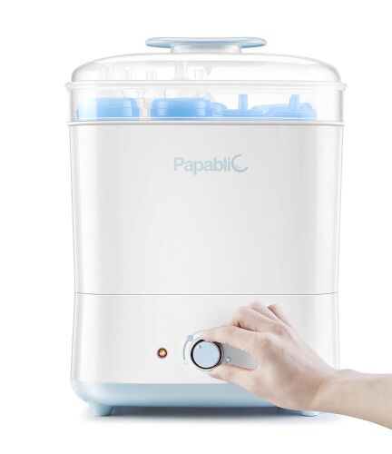 Papablic Baby Bottle Electric Steam Sterilizer and Dryer  - Lot 53