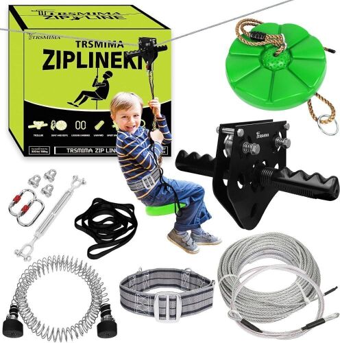 200' Zipline Kit for Backyard - Lot 51