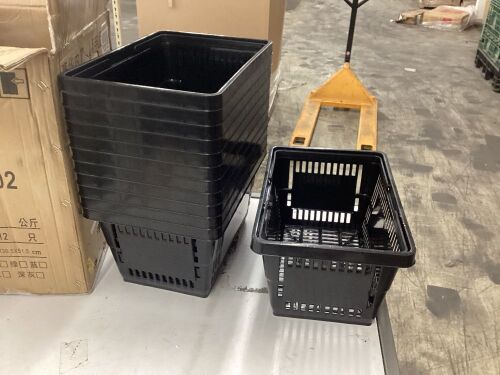 Lot of (12) Shopping Baskets  - Lot 384