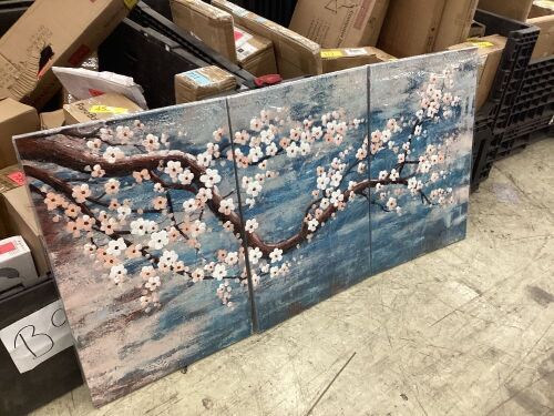 3 Piece Canvas Wall Art 72" x 36"  - Lot 461