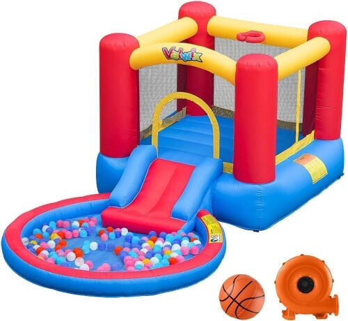Valwix Inflatable Bounce House with Blower - Water Damaged Box - Lot 13