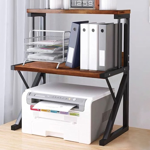 aboxoo Printer Stand 3 Tiers Organizer Shelves Large Size High Capacity Storage Desk Shelves for Home Office Printer Fax Book Heavy Duty Rack - Lot 355A