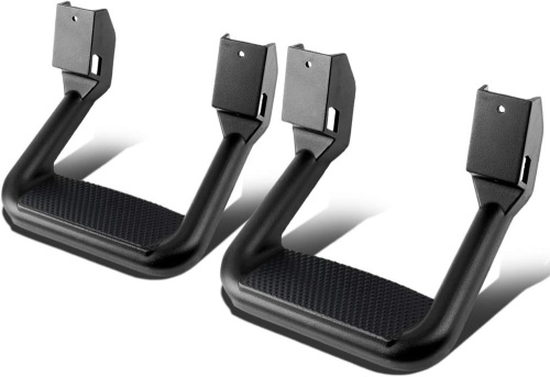 Universal Side Step for Pickups & Trucks, Aluminum, Black Coated, Set of 2  - Lot 52