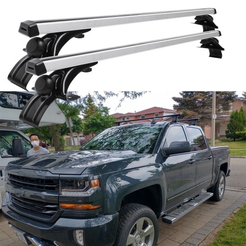 For Chevrolet Silverado 1500 2500 48" Roof Rack Cross Bars Cargo Kayak Carrier - Lot 53