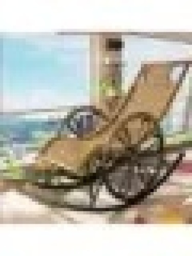 Rocking Chair Rattan Chair Lounge Chair Balcony Leisure Home Old Man Happy Chair Rocking Chair Adult Siesta Lazy Chair Cane - Lot 61