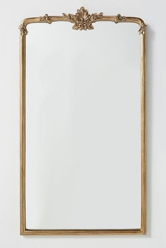 Cecilia Mirror By Anthropologie in Gold Size XL W30" X H65" small crack bottom left corner - Lot 95