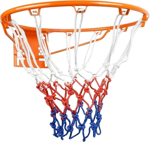 Aoneky Basketball Rim Replacement, Standard 18" Size Basketball Goal Hoop with Net - Lot 714