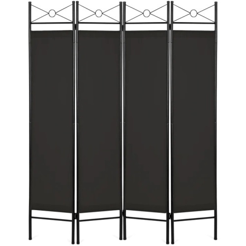 4-Panel Folding Privacy Screen Room Divider Decoration Accent, 6ft  - Lot 199
