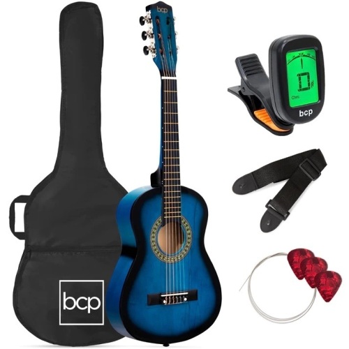 Kids Acoustic Guitar Beginner Starter Kit with Carrying Case - 30in  - Lot 6283