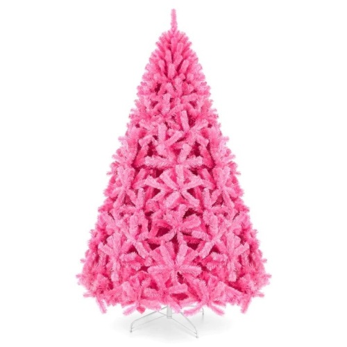 Pink Artificial Fir Christmas Tree w/ Foldable Stand  - Lot 6296