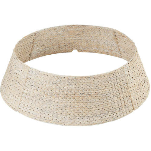 Woven Hyacinth Christmas Holiday Tree Collar - 42in - Lot 6485