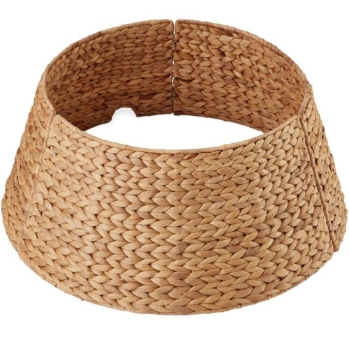 Woven Hyacinth Christmas Holiday Tree Collar - 24in  - Lot 6329