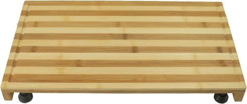 Bamboo Stove Cover Cutting Board with Invisible Inner Handle, Prefinished with Food-Grade Oil - Lot 186