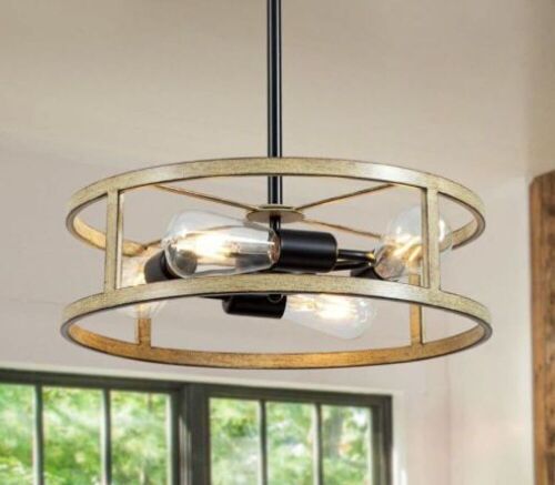 Yongming Industrial Chandelier Light Fixture  - Lot 621